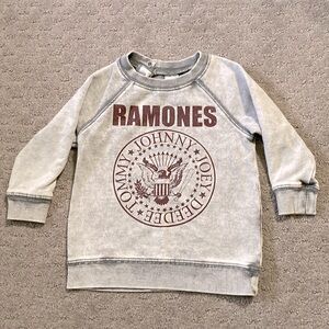 H&M gray Ramones toddler sweatshirt, 9-12M.